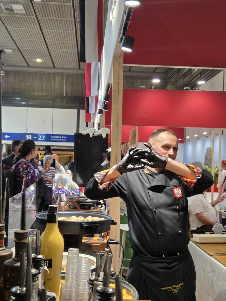 Polskie stoisko na targach Grüne Woche w Belinie.